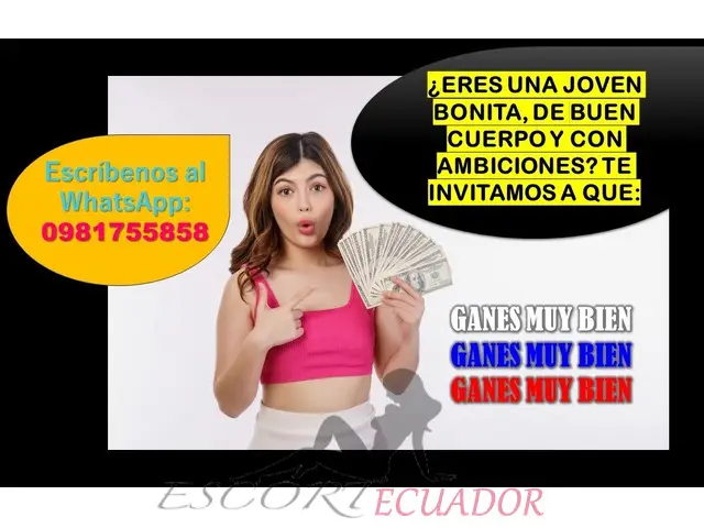 TRABAJO BIEN REMUNERADO PARA BONITAS