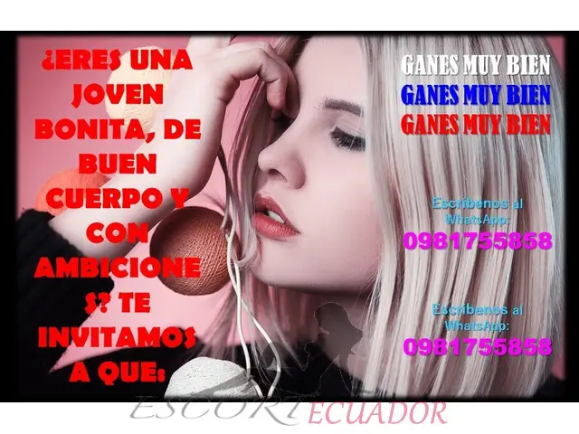 Trabajo exclusivo para chicas ambiciosas