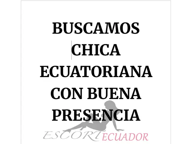 BUSCAMOS CHICAS ECUATORIANAS