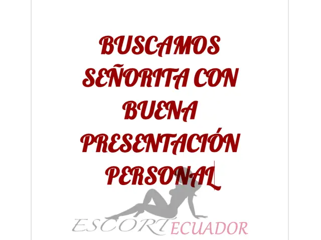 SE BUSCA CHICA ESBELTA CON BUENA PRESENCIA